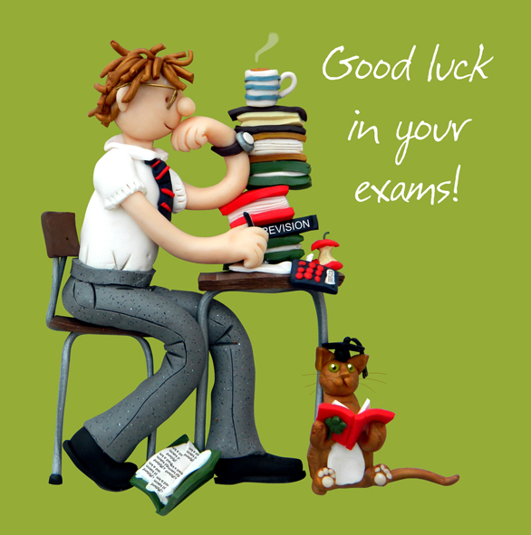 Exam good luck male Exam good luck male