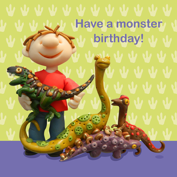 Monster birthday dinosaurs Monster birthday dinosaurs