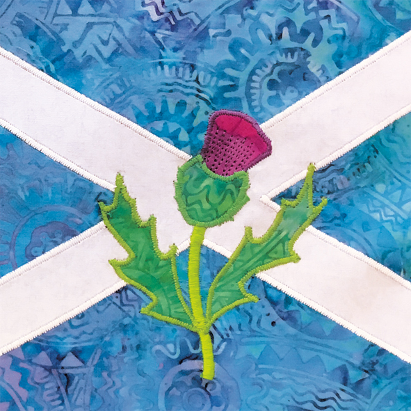 Saltire and thistle Saltire and thistle