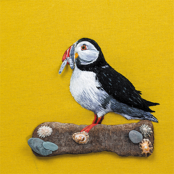 Perching puffin Perching puffin