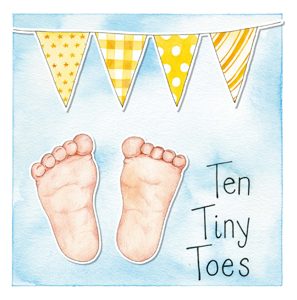 Ten tiny toes - yellow Ten tiny toes - yellow
