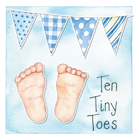 Ten tiny toes - blue Ten tiny toes - blue
