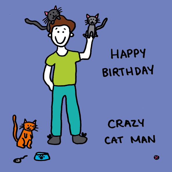 Crazy cat man Crazy cat man