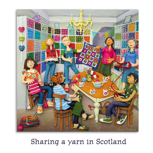 Sharing a yarn in Scotland Sharing a yarn in Scotland
