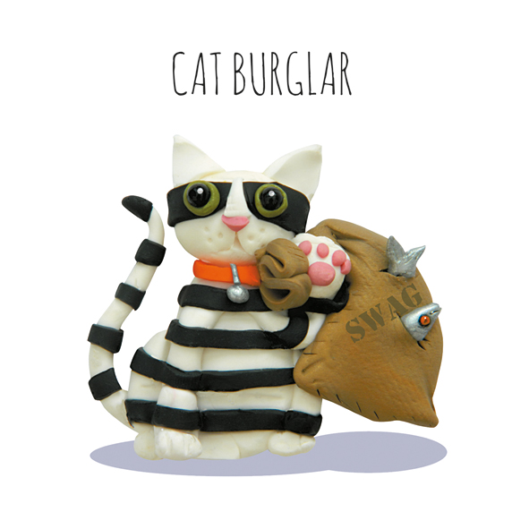 Cat burglar mini card Cat burglar mini card