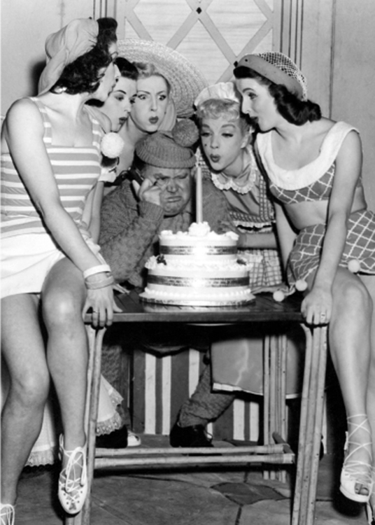 Grumpy man with cake Grumpy man with cake