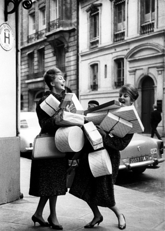 Two women shopping Two women shopping