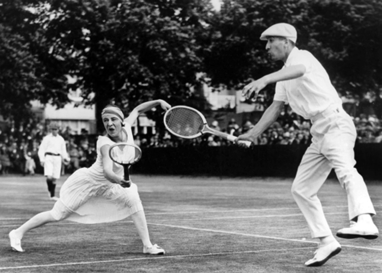 Couple playing tennis Couple playing tennis