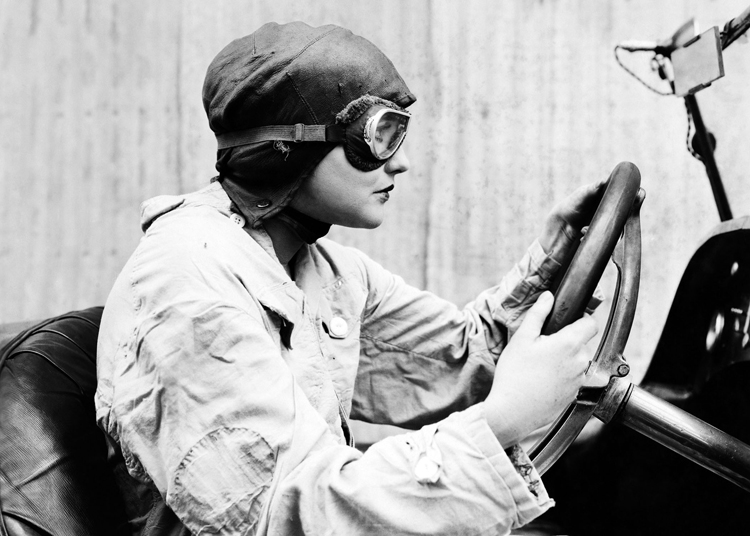 Woman racing driver Woman racing driver