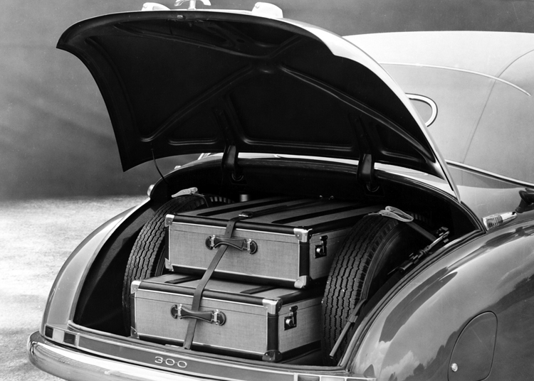 Suitcases in boot of car Suitcases in boot of car