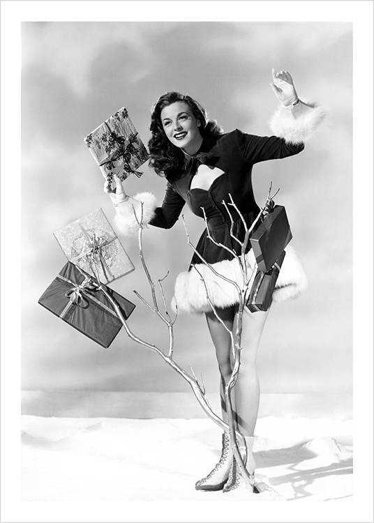 Joan decorating tree Joan decorating tree