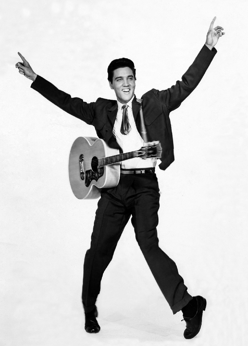 Elvis and guitar in King Creole Elvis and guitar in King Creole