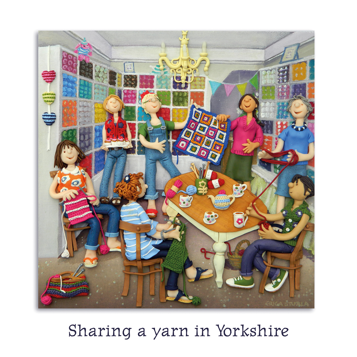 Sharing a yarn in Yorkshire Sharing a yarn in Yorkshire
