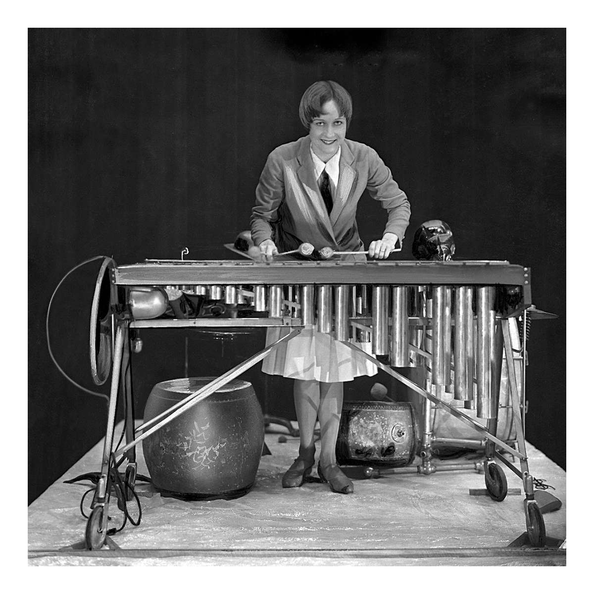 Playing the xylophone Playing the xylophone