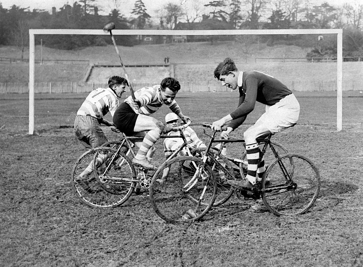 Polo on bicycles Polo on bicycles