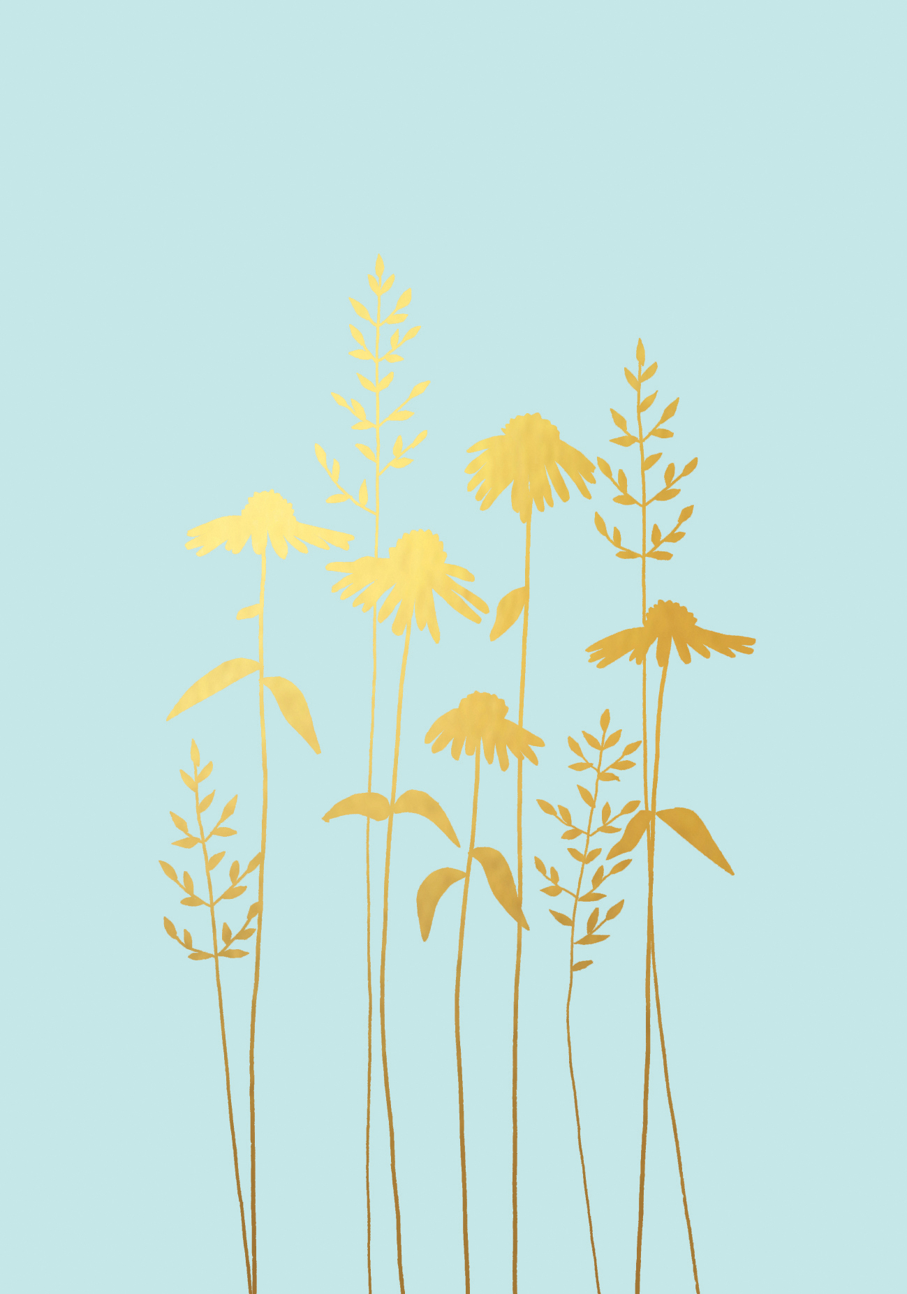Echinacea Gold Greeting Card Echinacea Gold Greeting Card