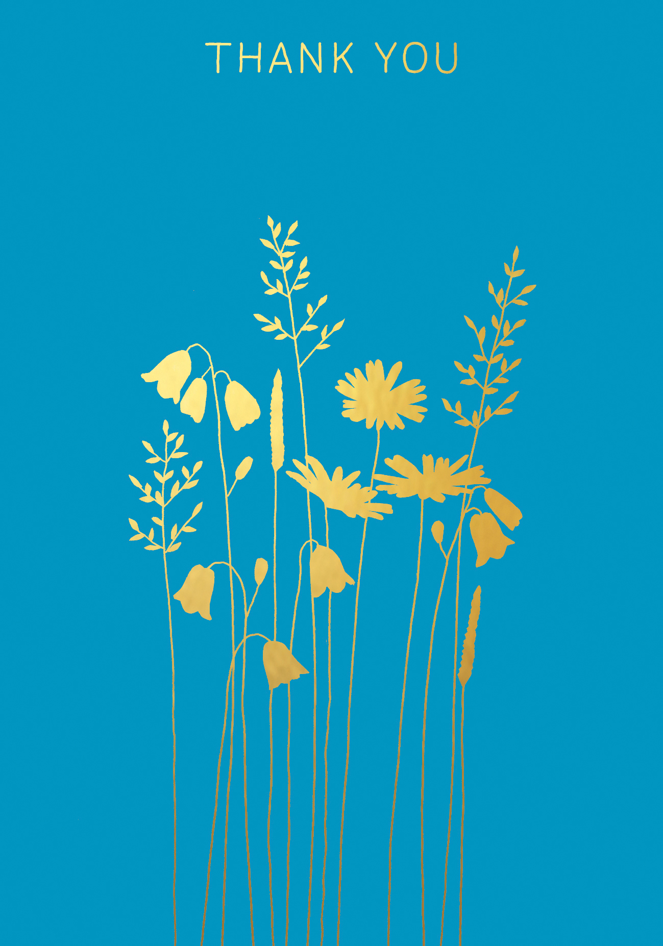 Harebells & Daisies Thank You Greeting Card Harebells & Daisies Thank You Greeting Card