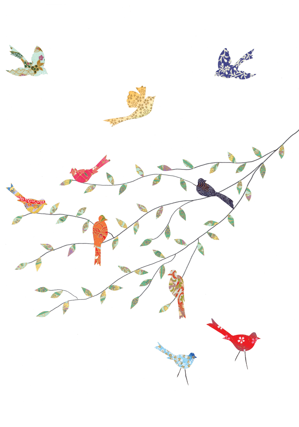 Birds on the Branch Greeting Card Birds on the Branch Greeting Card