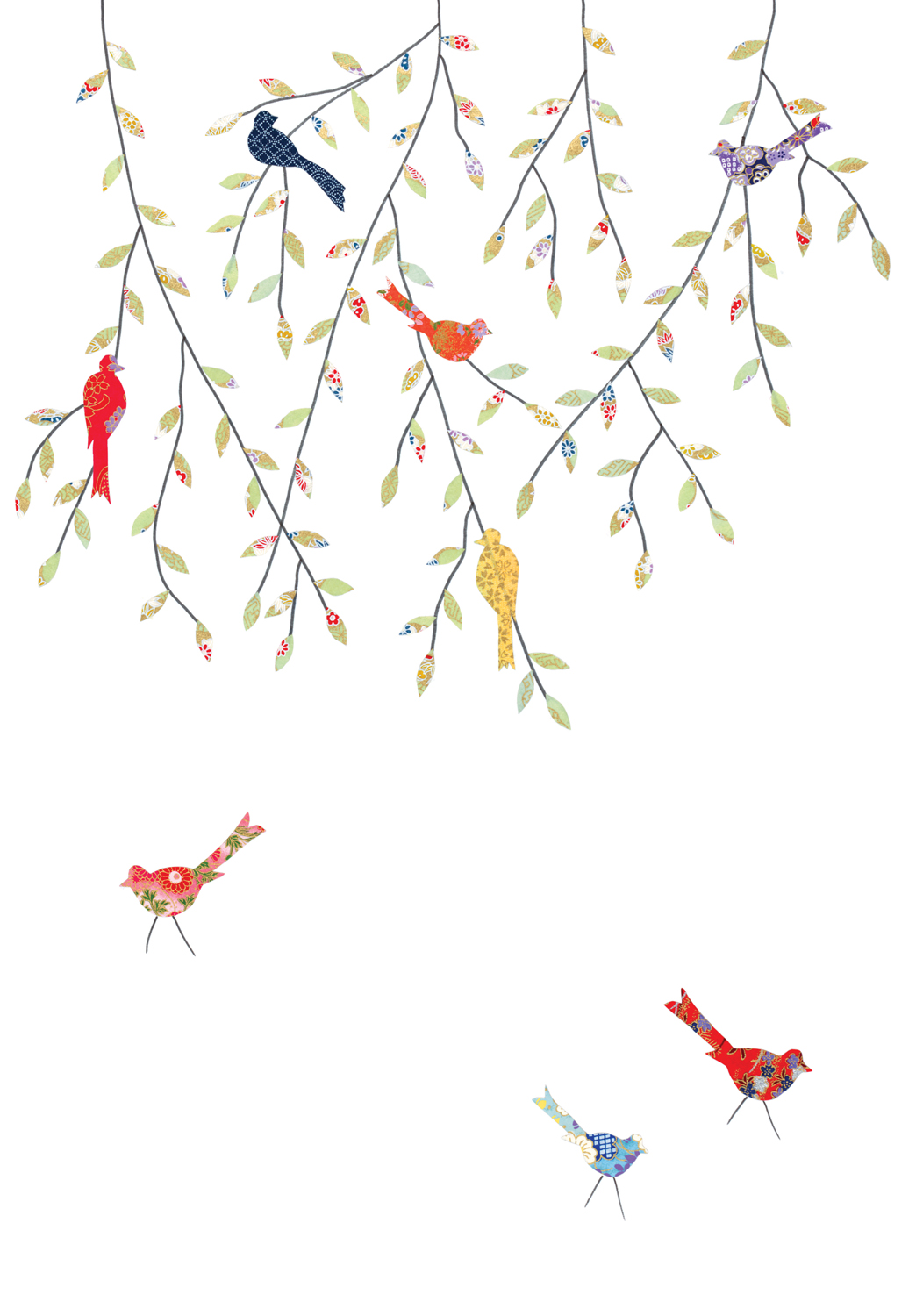 Birds in the Tree Greeting Card Birds in the Tree Greeting Card