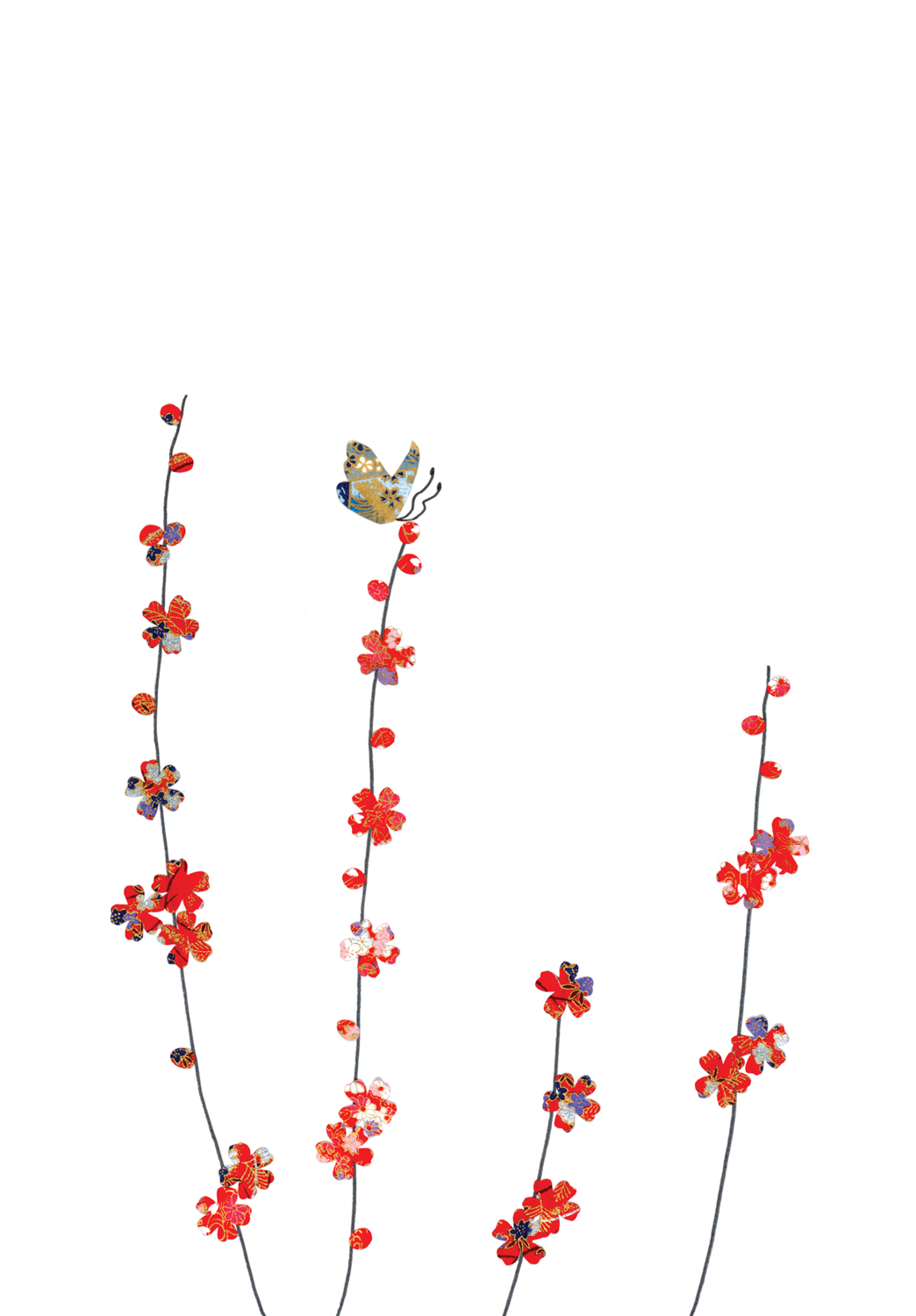 Butterfly & Blossom Greeting Card Butterfly & Blossom Greeting Card