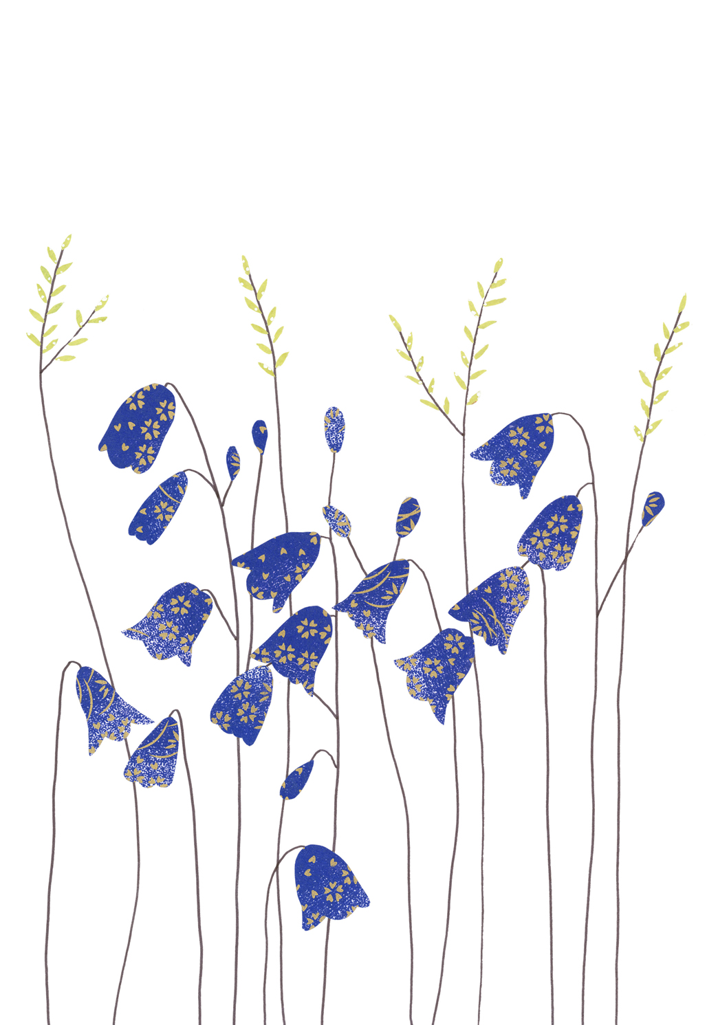 Harebells & Grass Greeting Card Harebells & Grass Greeting Card