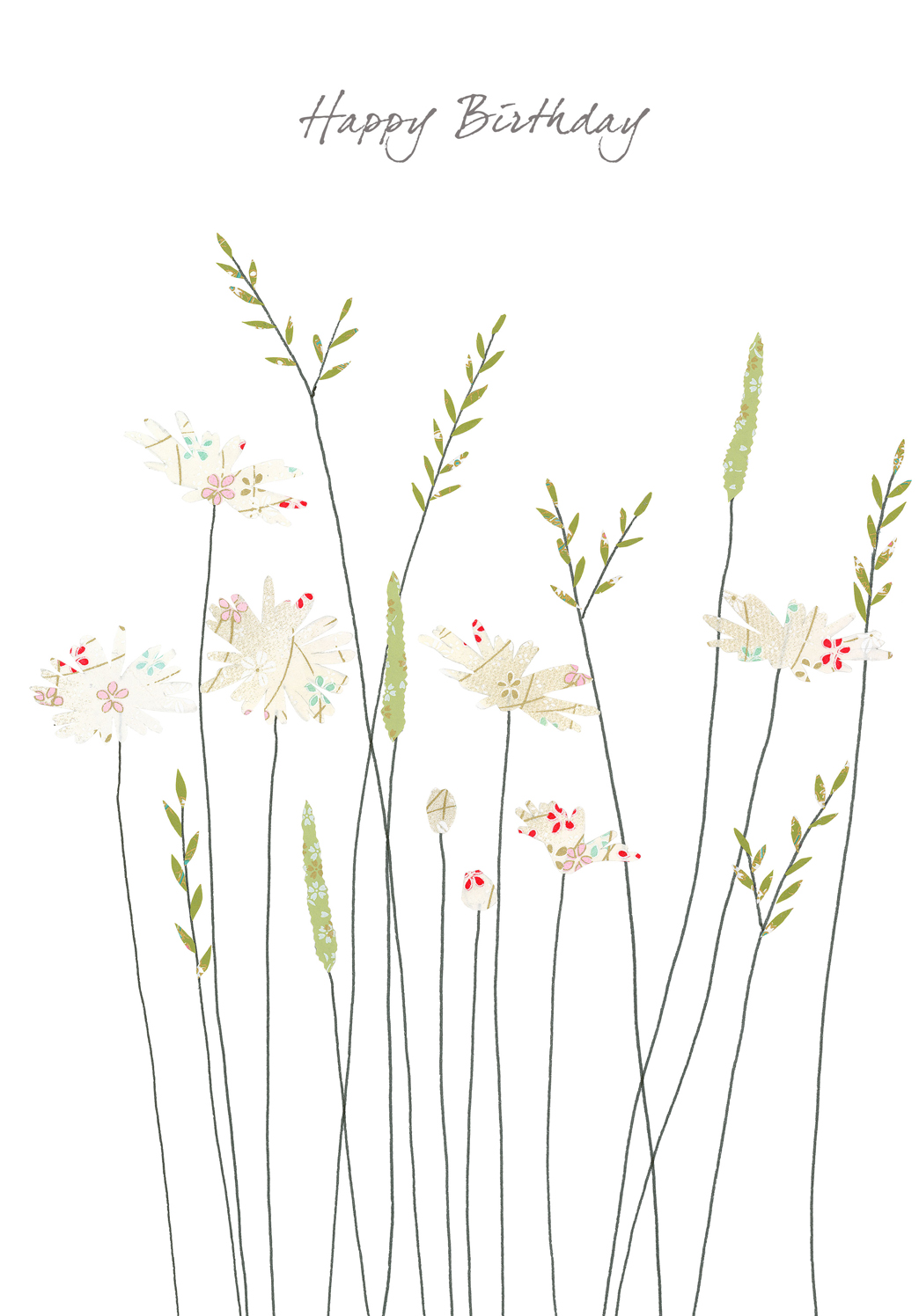 Daisies & Grass Birthday Card Daisies & Grass Birthday Card