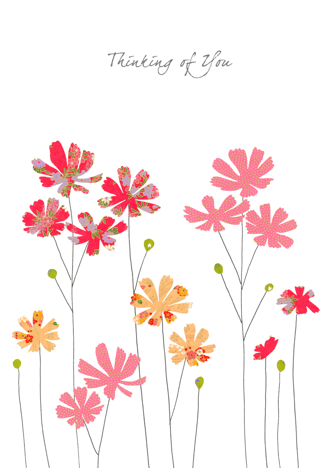 Cosmos Thinking of You Greeting Card Cosmos Thinking of You Greeting Card