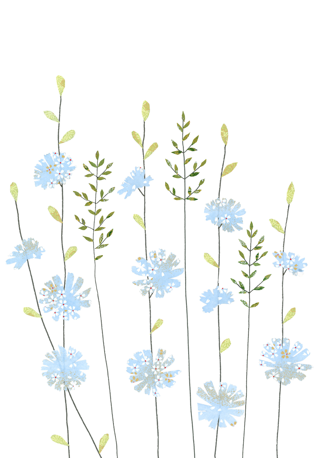 Chicory & Grass Greeting Card Chicory & Grass Greeting Card