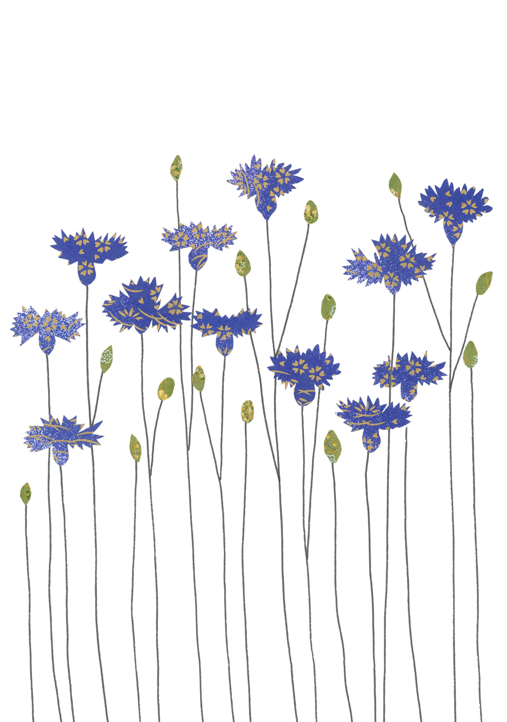 Cornflower Greeting Card Cornflower Greeting Card
