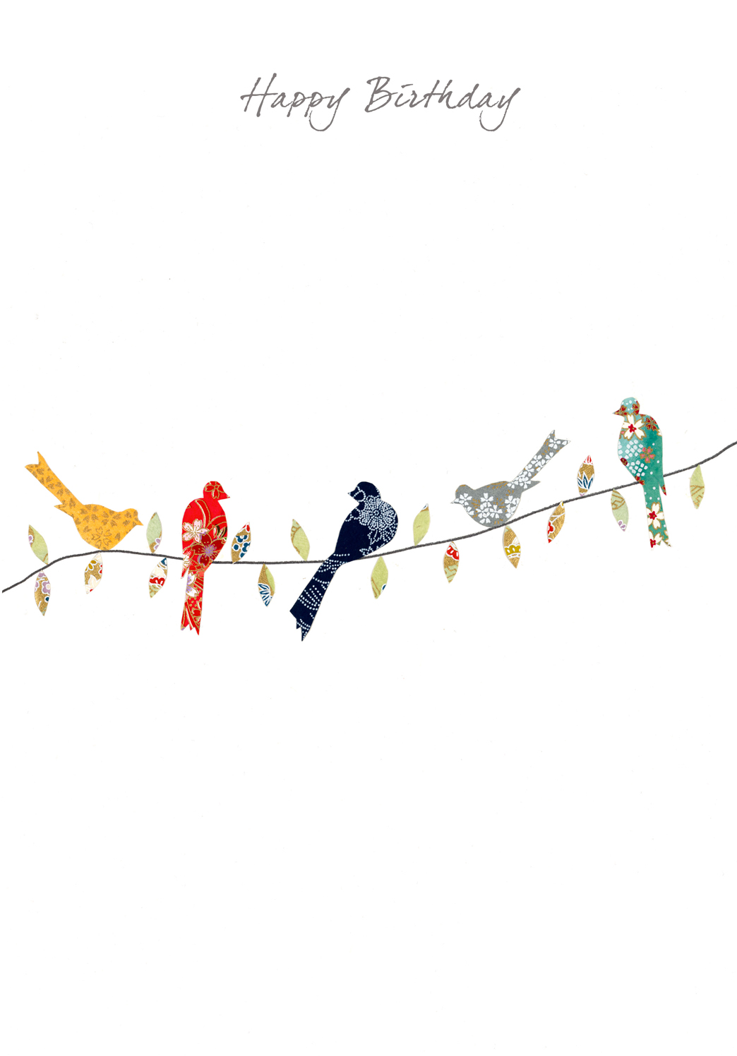 Birds on a Twig Birthday Card Birds on a Twig Birthday Card
