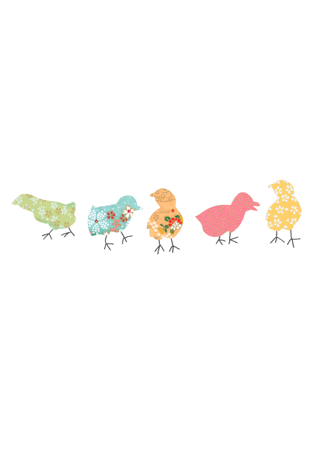 Chicks Blank Greeting Card Chicks Blank Greeting Card