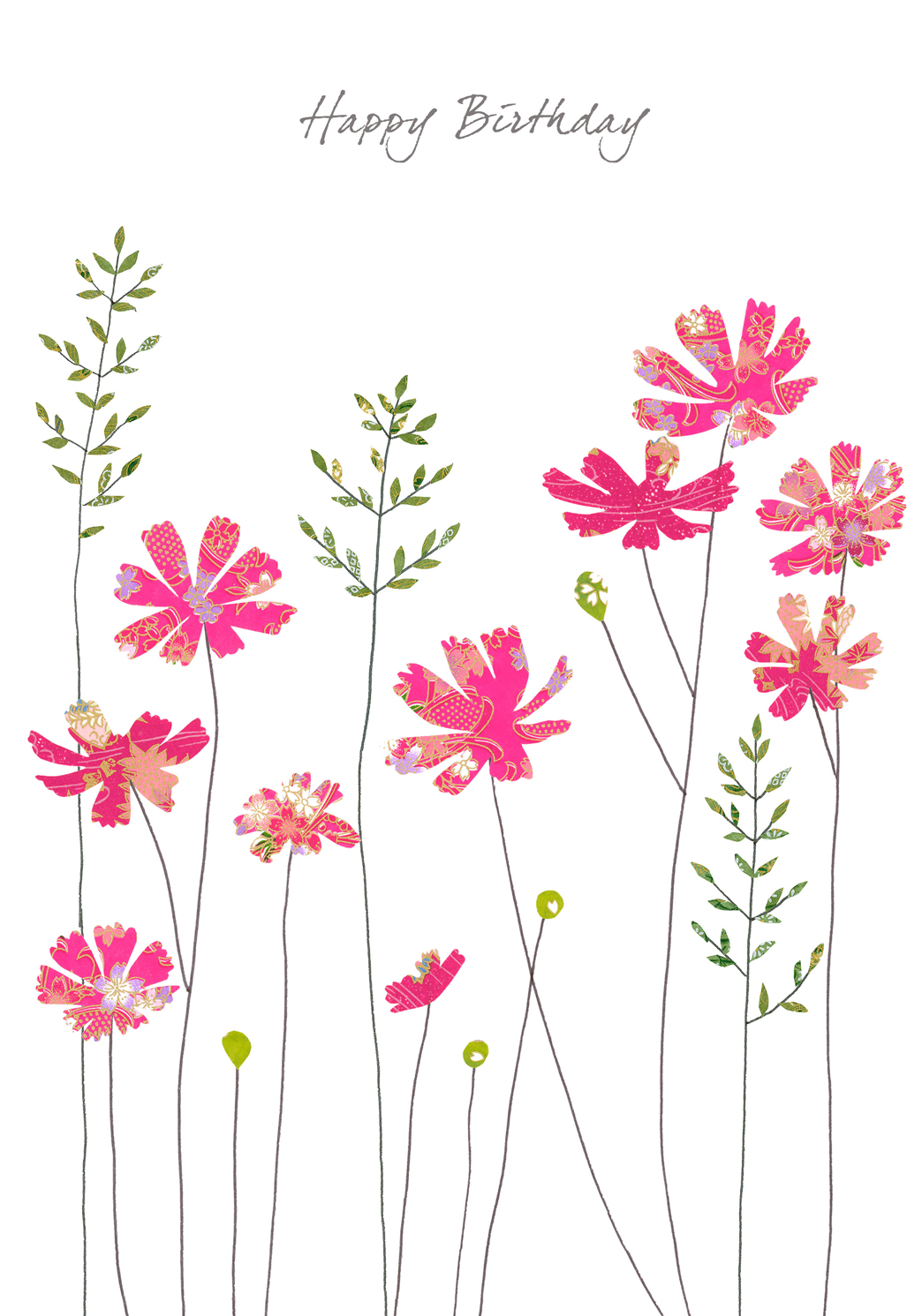 Cosmos Birthday Greeting Card Cosmos Birthday Greeting Card