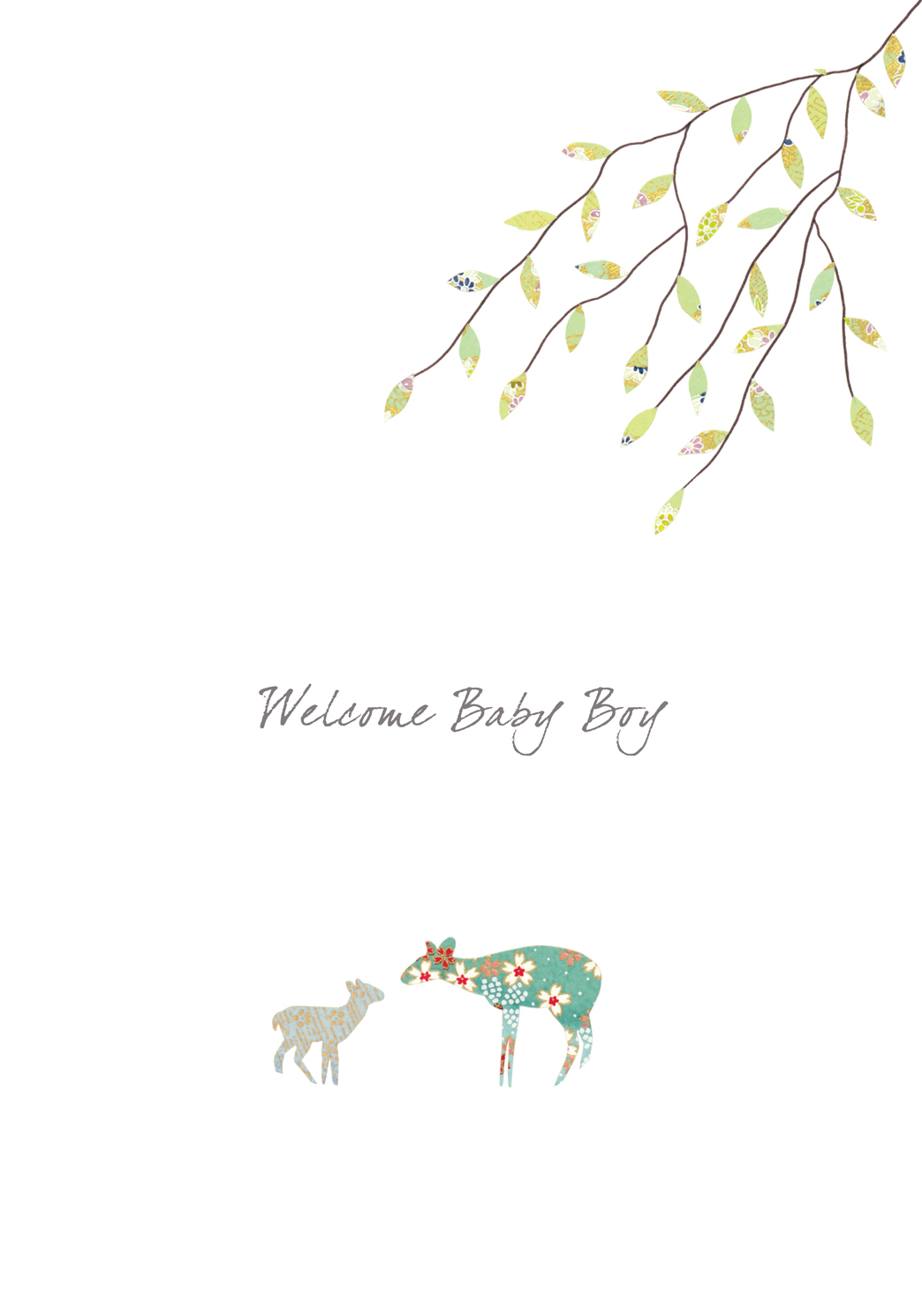 New Baby Boy Greeting Card New Baby Boy Greeting Card