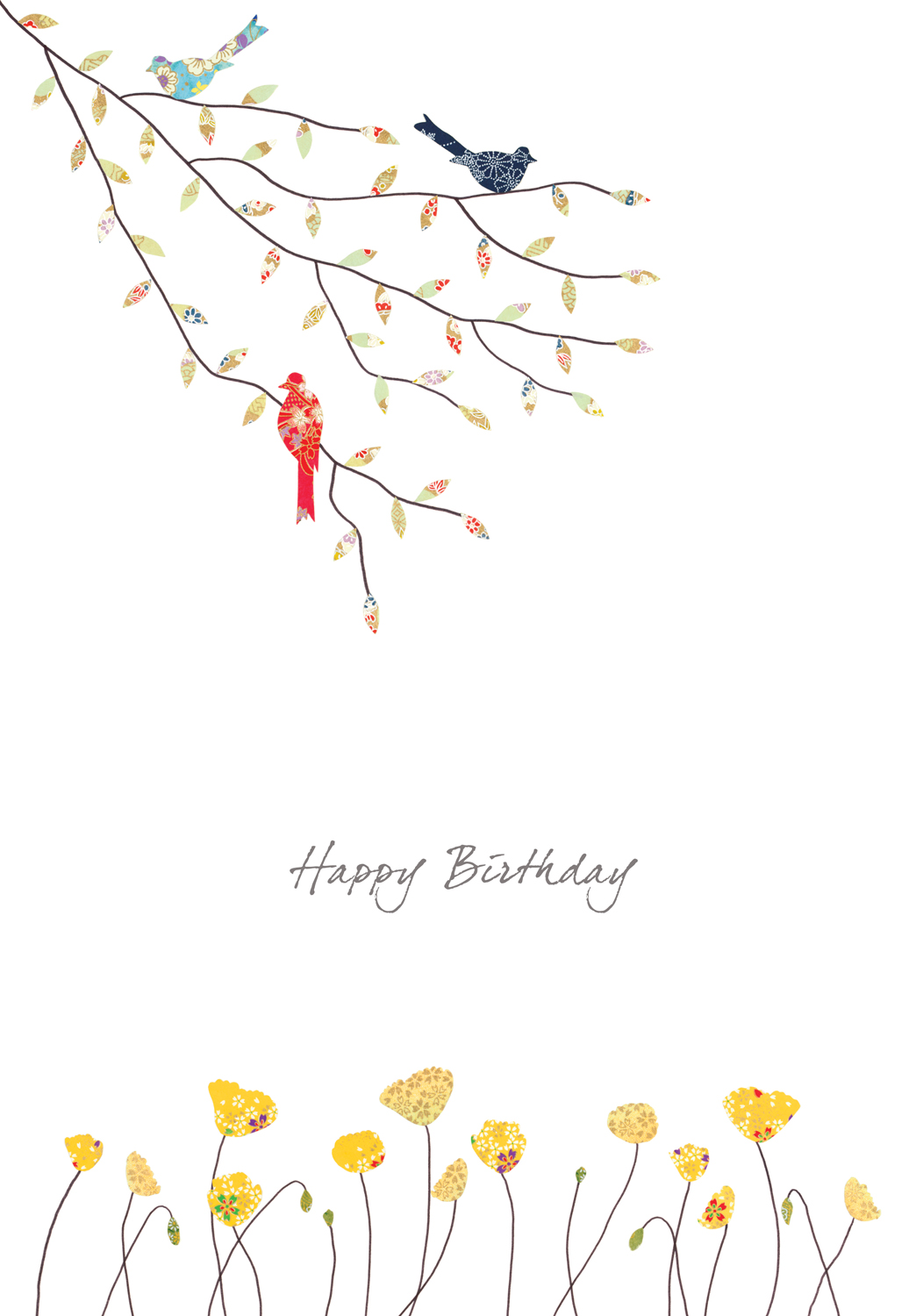Three Birds Birthday Card Three Birds Birthday Card