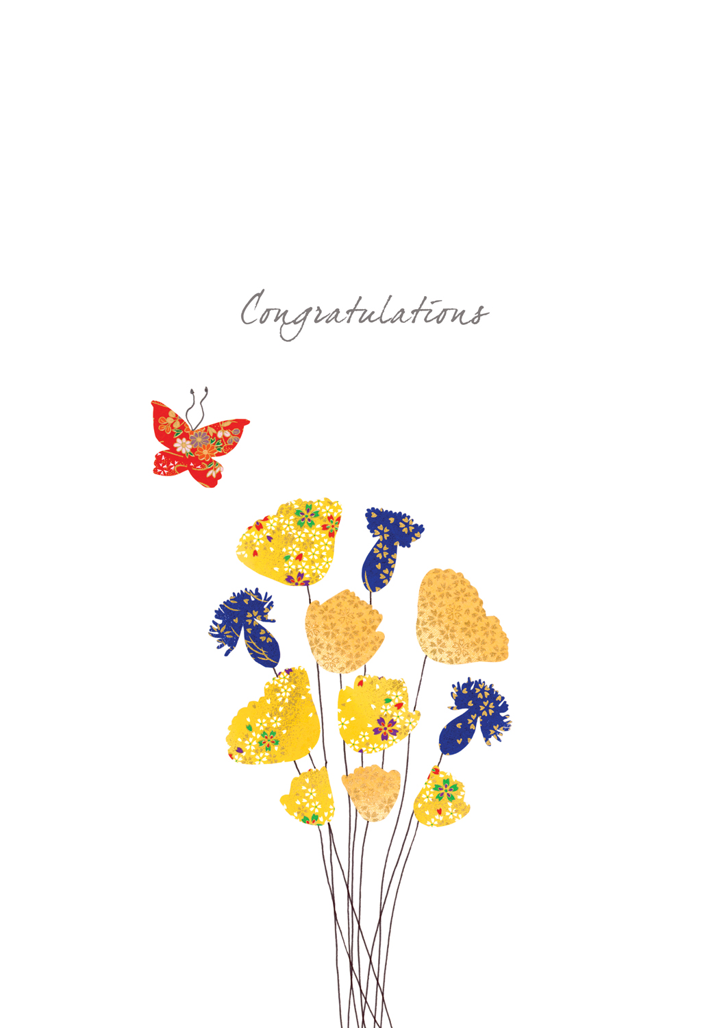 Congratulations Flowers Greeting Card Congratulations Flowers Greeting Card