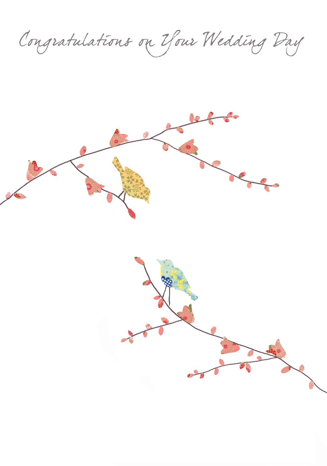 Two Birds Wedding Greeting Card Two Birds Wedding Greeting Card