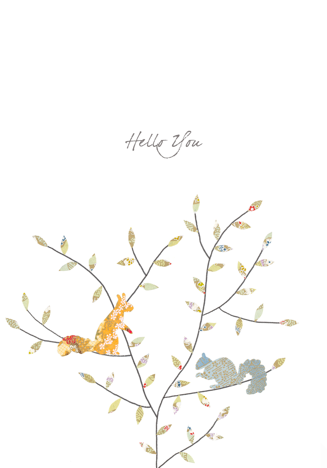 Squirrel Hello You Greeting Card Squirrel Hello You Greeting Card