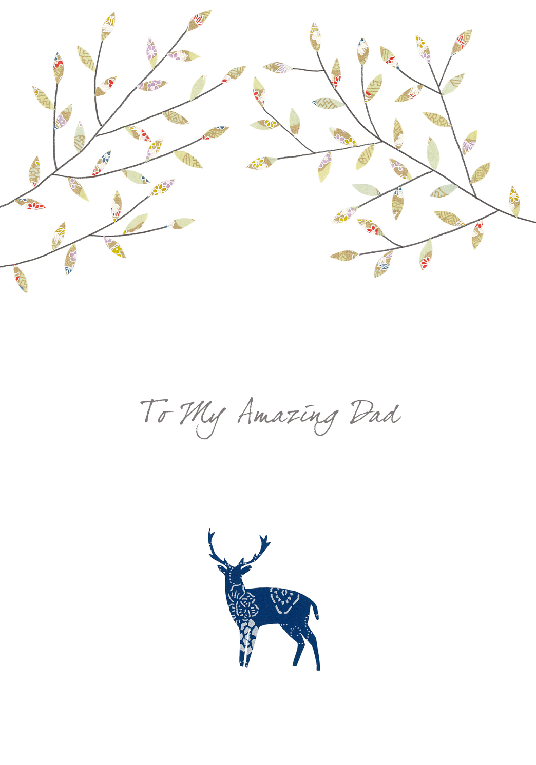 Stag Amazing Dad Greeting Card Stag Amazing Dad Greeting Card