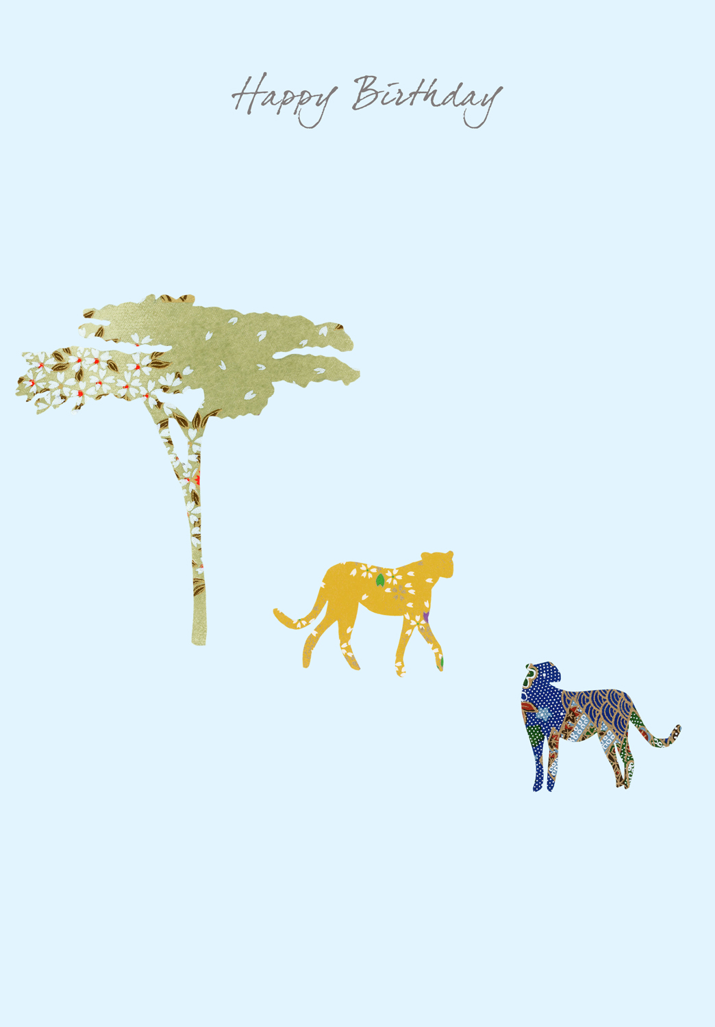 Cheetahs Birthday Card Cheetahs Birthday Card