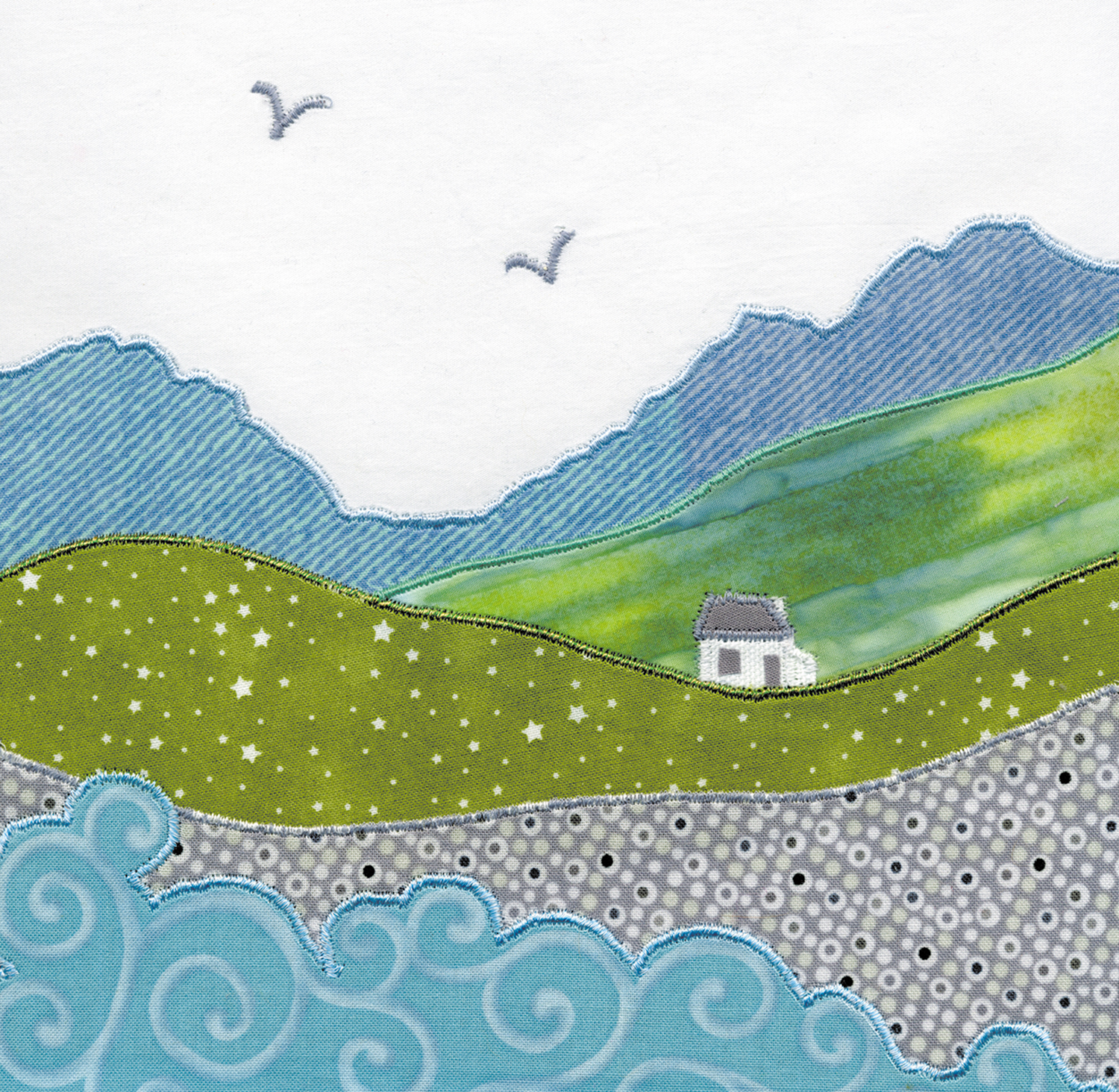 Seaside cottage mini card Seaside cottage mini card