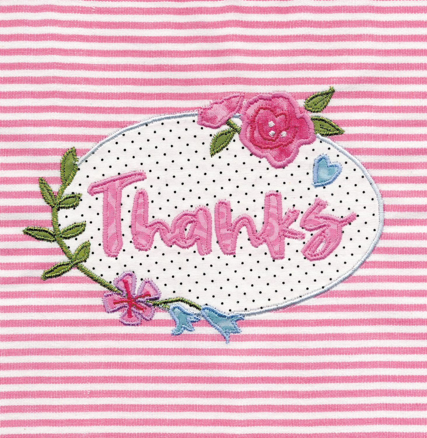 Floral thanks mini card Floral thanks mini card